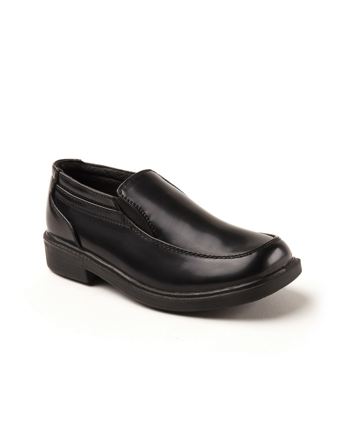 Deer Stags Toddler, Little, And Big Boys Wide Brian Slip-on Dress Comfort Shoe In Black