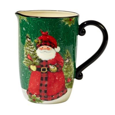Certified International - Winter's Plaid Pitcher