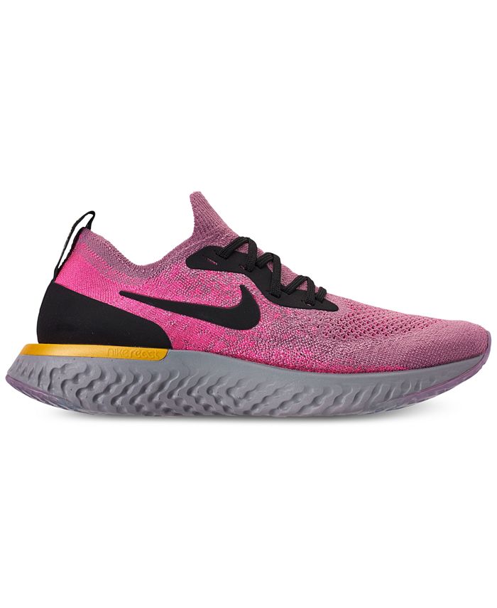 Nike Women's Epic React Flyknit Running Sneakers from Finish Line - Macy's