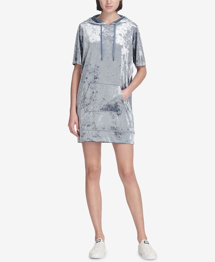 Dkny velvet hoodie clearance