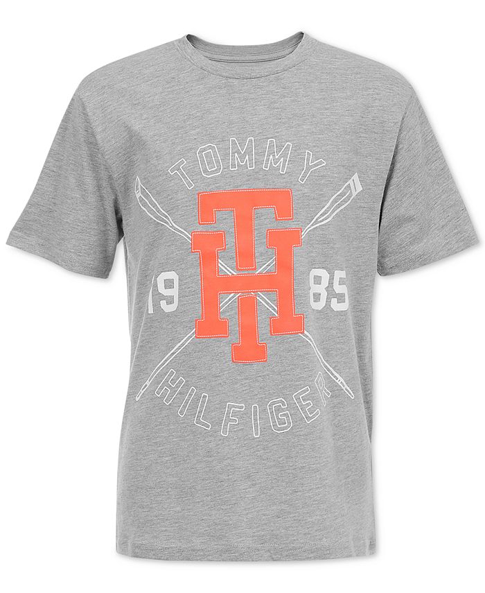 Tommy Hilfiger Big Boys Fabio Logo-Print Cotton T-Shirt & Reviews ...