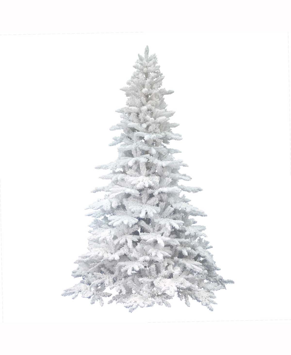 Vickerman 6.5 Flocked White Spruce Artificial Christmas Tree Unlit