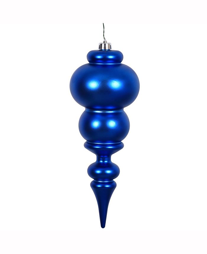 Vickerman 14" Blue Matte Finial Christmas Ornament Macy's