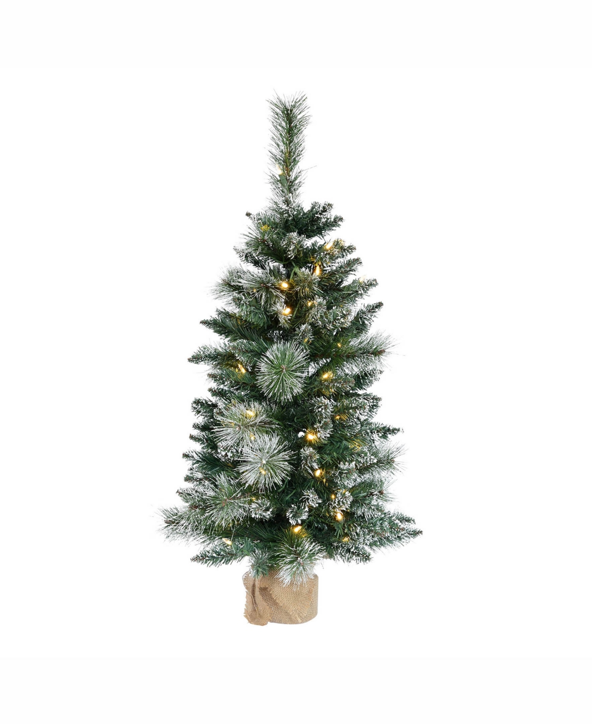 Vickerman 3 Ft Snow Tipped Mixed Pine And Berry Christmas Tree