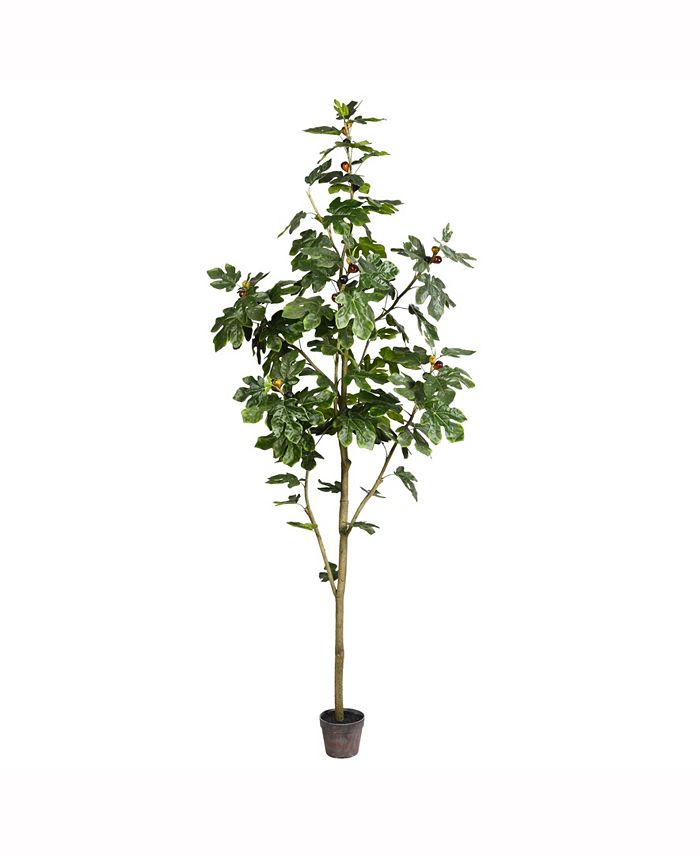 Vickerman 8' Artificial Potted Fig Tree With 100 Leaves Macy's