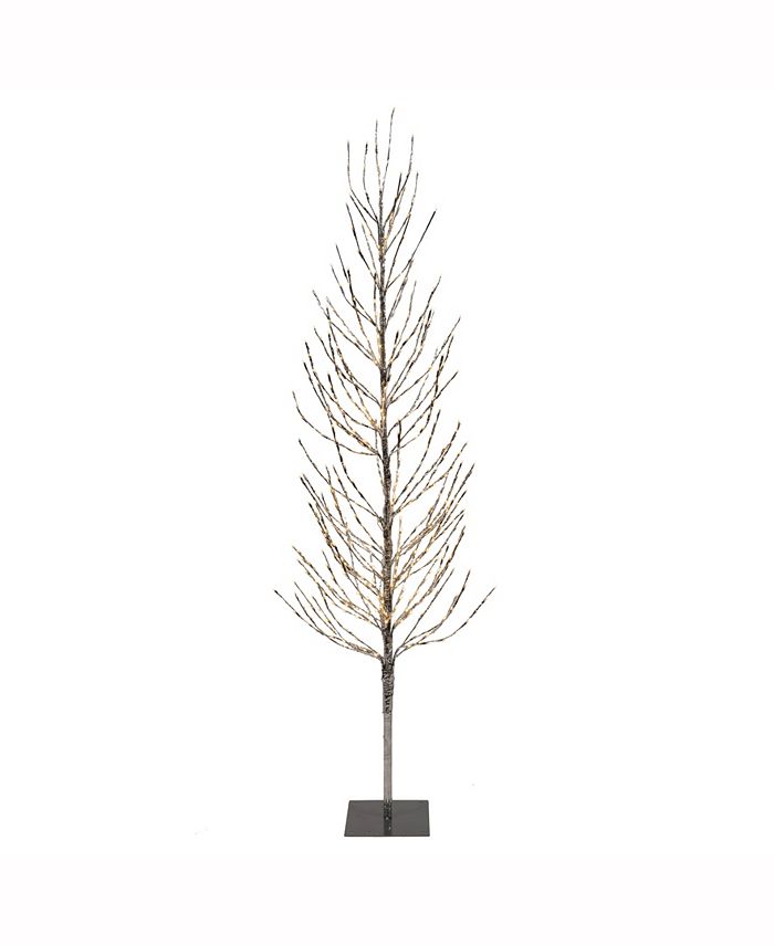 Vickerman 7' Silver Artificial Christmas Tree With 680 Warm White Led