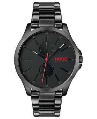 hugo jump men's stainless steel bracelet watch