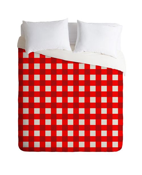 Deny Designs Holli Zollinger Red Gingham Queen Duvet Set Reviews