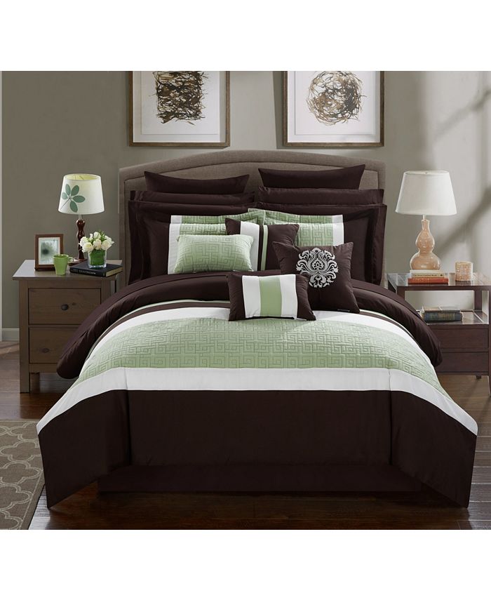 Chic Home - Pisa 16-Pc. Bed In a Bag Comforter Sets