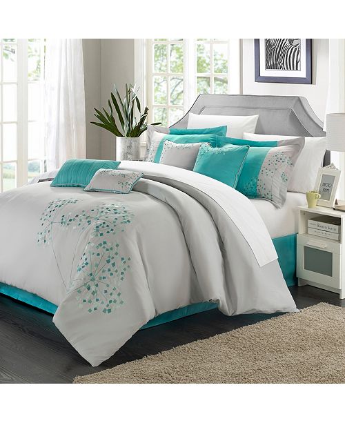 Chic Home Pink Floral 12 Pc King Comforter Set Reviews Bed In