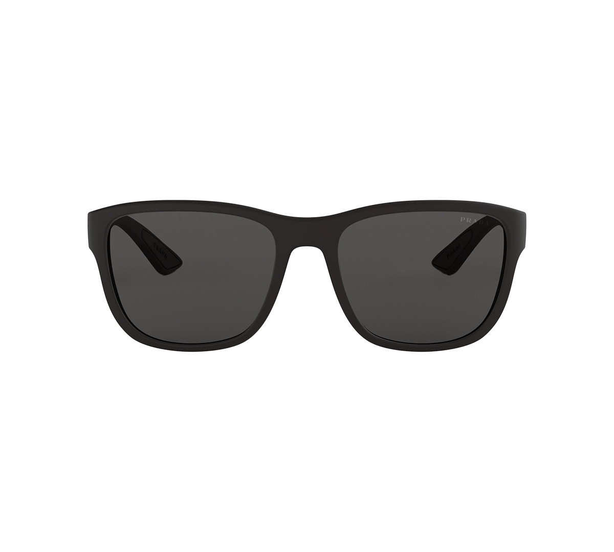 Shop Prada Men's Sunglasses, Ps 01us In Grey Rubber,grey Mirror Black