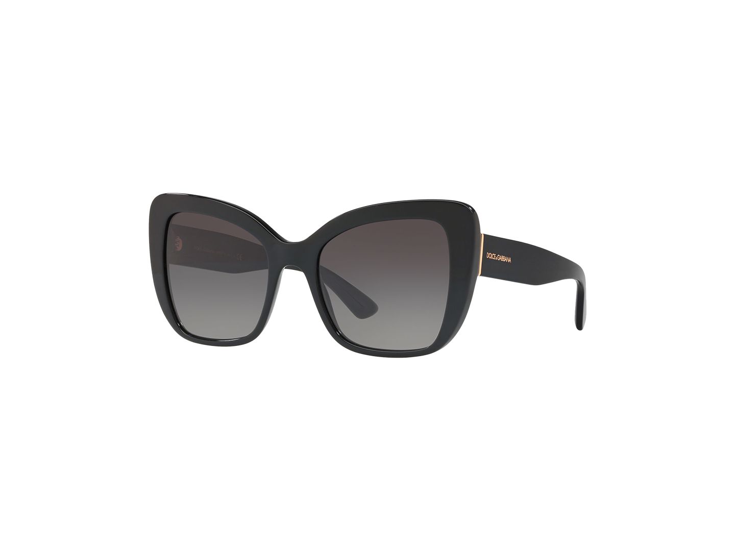 Женские солнцезащитные очки Dolce&Gabbana Sunglasses, DG4348, цвет: Чёрный / Серый градиентный — фото 1
