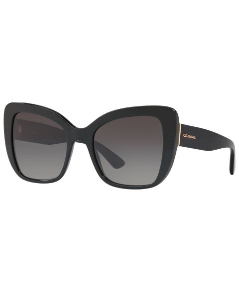 Женские солнцезащитные очки Dolce&Gabbana Sunglasses, DG4348, цвет: Чёрный / Серый градиентный