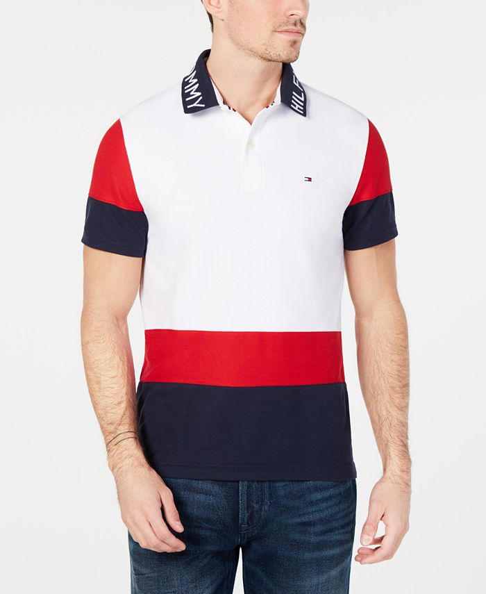 Tommy Hilfiger Men's Big and Tall Bryant Colorblocked Polo - Macy's