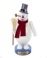 Kurt Adler 10 Inch Wooden Frosty the Snowman Nutcracker