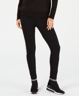 Michael Kors Petite Logo-Tape Jogger Pants - Macy's