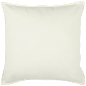 Rizzy Home Solid Polyester Filled Decorative Pillow, 20" X 20" In White