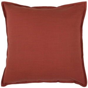 Rizzy Home Solid Polyester Filled Decorative Pillow, 20" X 20" In Red