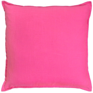 Rizzy Home Solid Polyester Filled Decorative Pillow, 20" X 20" In Pink