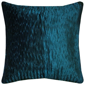 Rizzy Home Braided Solid Polyester Filled Decorative Pillow, 18" X 18" In Blue