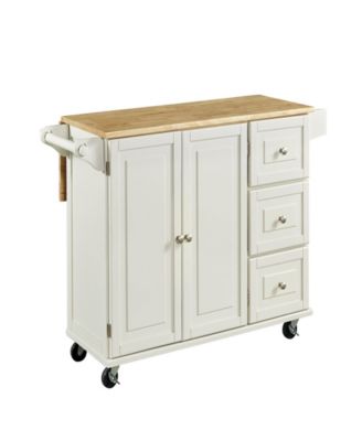 Home Styles - Liberty Kitchen Cart w/ Wood Top