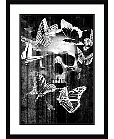 Skull Butterfly Crown  Framed Art Print