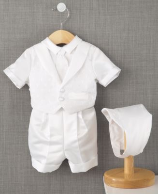 Lauren Madison Baby Boys Cross Dobby Christening Suit - Macy's