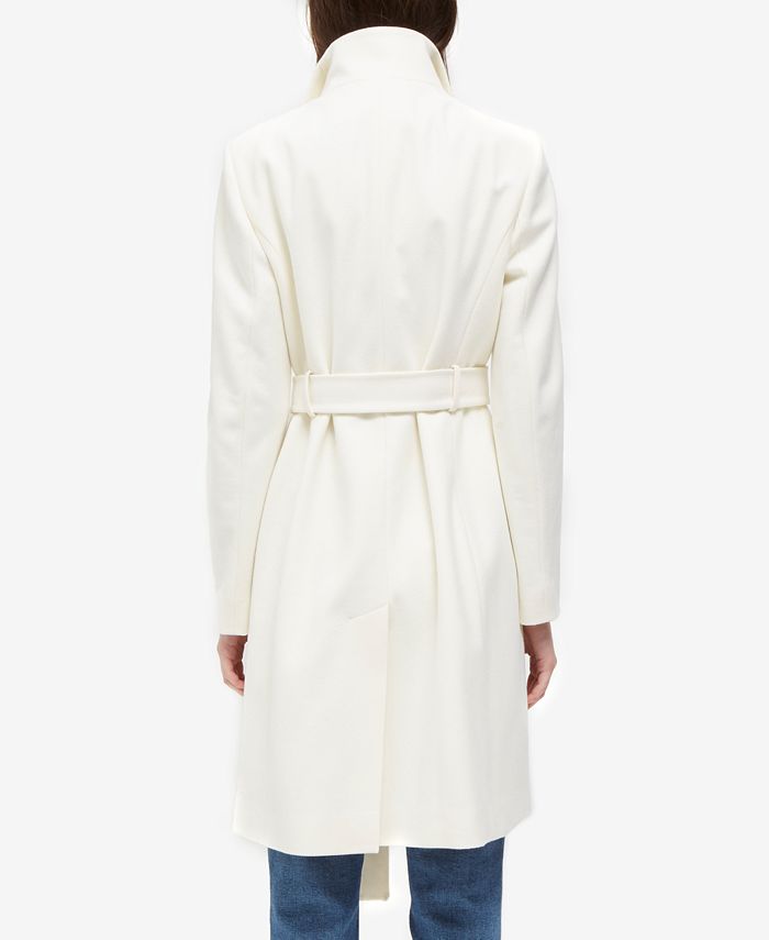 French Connection Belted Felt Coat - Macy's