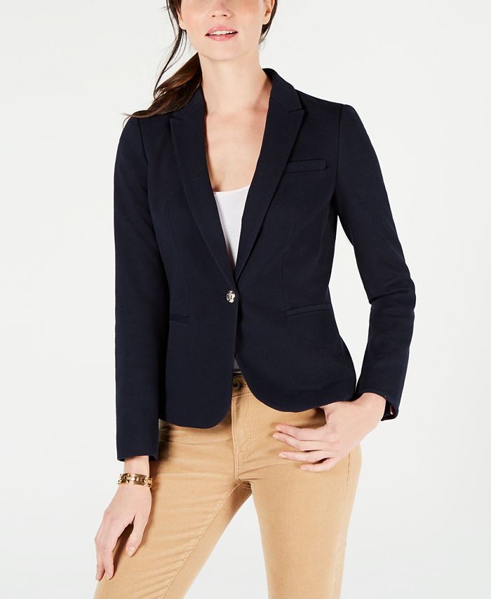 Tommy Hilfiger Single-Button Blazer, Created for Macy's & Reviews ...