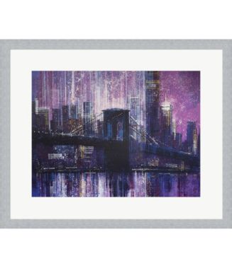 Brooklyn Bridge Lat by Marc Todd Framed Art - Macy's