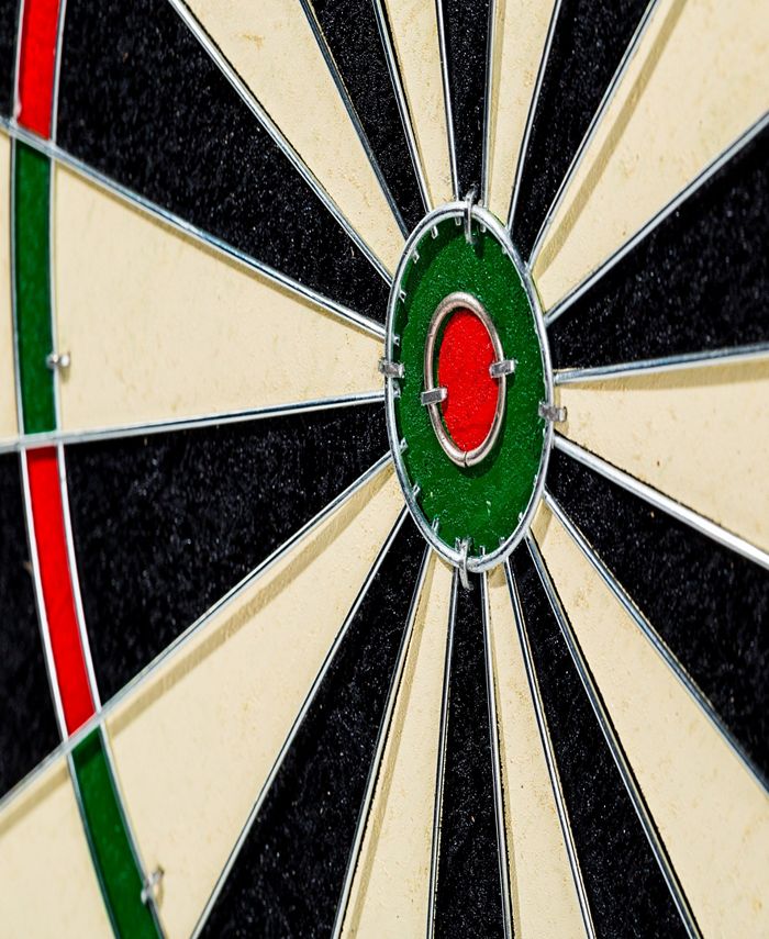 Sisal Dartboard Franklin Sports Bristle Dartboard With Wood