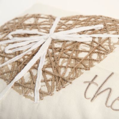 Heart Polyester Filled Decorative Pillow, 11" x 21"