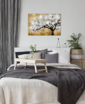 iCanvas "Silver Blossoms" by Kate Bennett Gallery-Wrapped Canvas Print ...