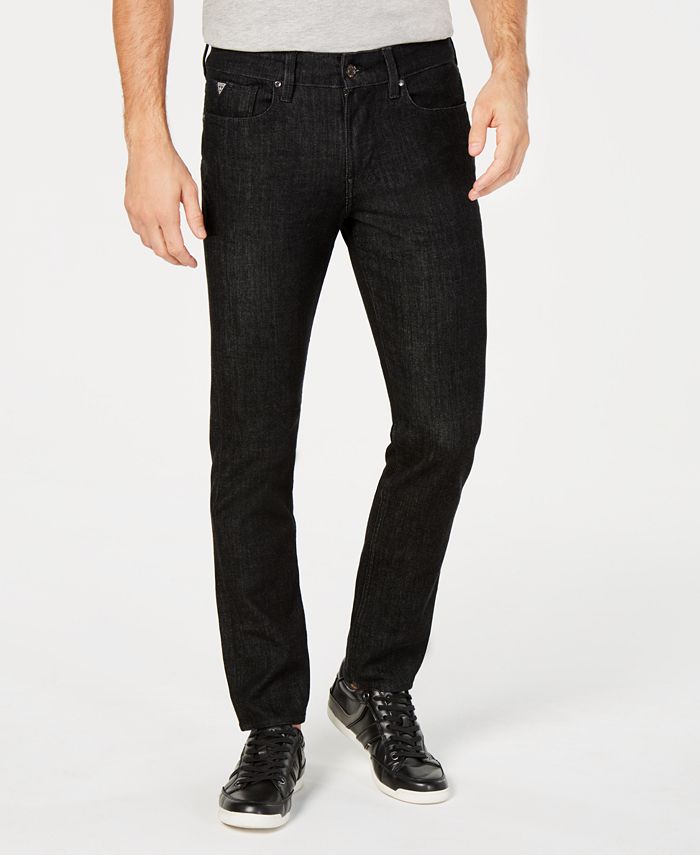 GUESS Men's SlimFit Tapered Blackout Jeans Macy's