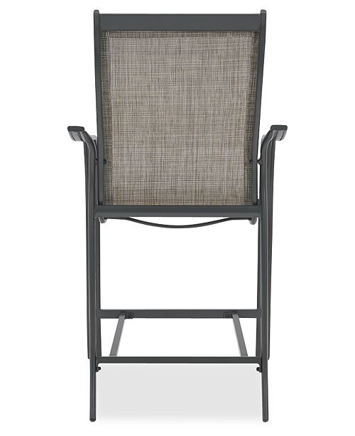 Furniture Reyna Aluminum Outdoor Bar Chair, Created For ...