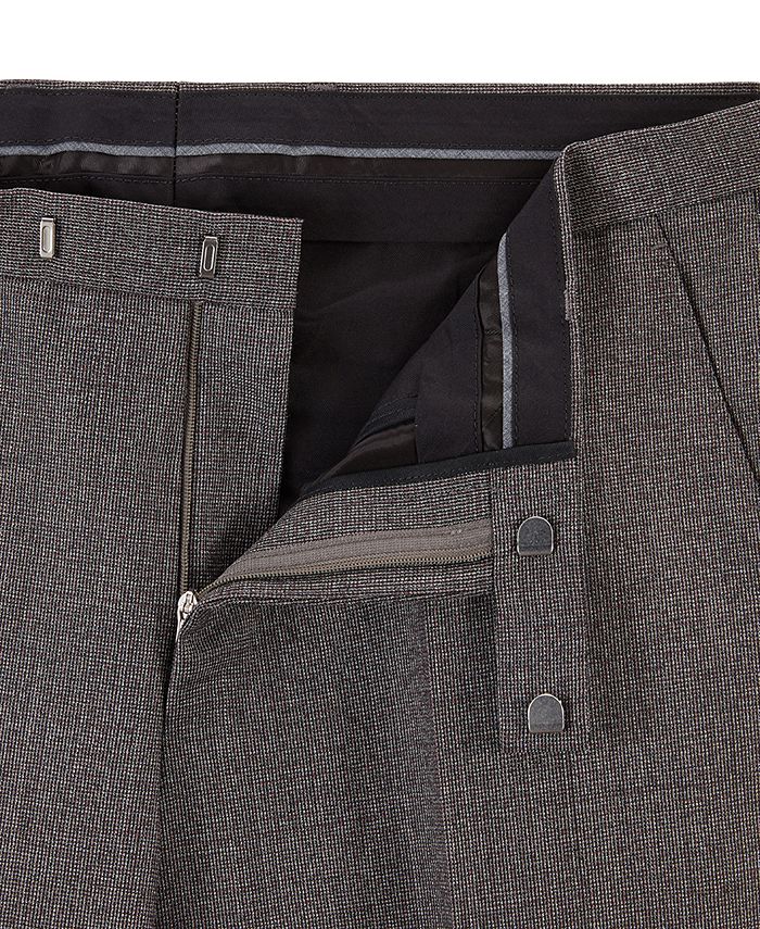 Hugo Boss BOSS Men's Regular/Classic-Fit Virgin Wool Trousers & Reviews ...