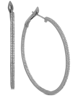 image of Diamond Double Row In & Out Hoop Earrings (1-1/2 ct. t.w.)