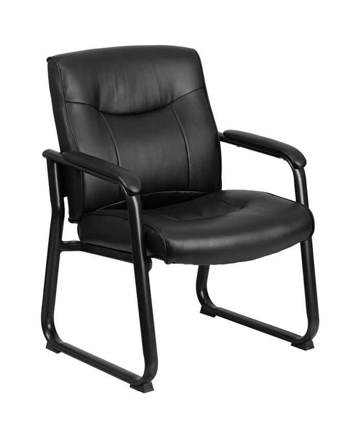 Flash Furniture Hercules Series Big & Tall 500 Lb. Rated Black Leather