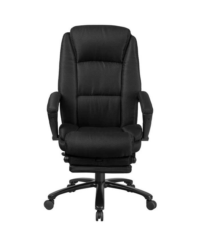 Flash Furniture High Back Black Fabric Executive Reclining Swivel