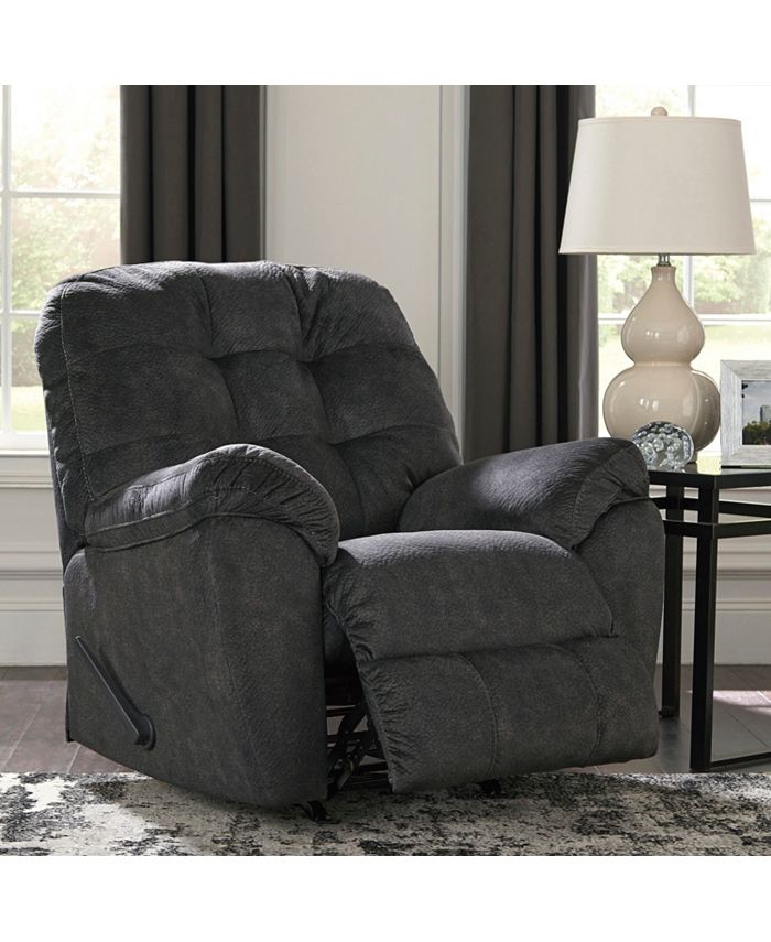 Flash furniture leather best sale rocker recliner black