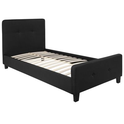 Flash Furniture Tribeca Twin Size Tufted Upholstered Platform Bed In ...