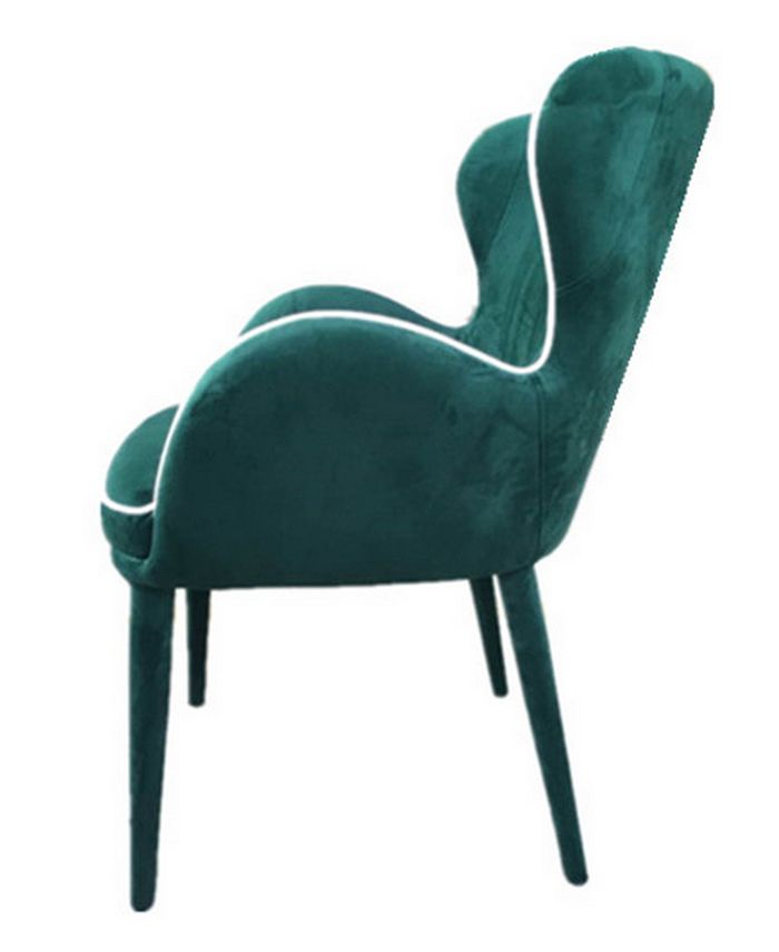 VIG Furniture Modrest Tigard Modern Green Fabric Dining Chair Macy's