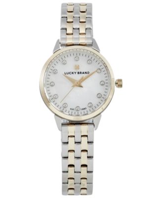 Lucky Brand - Women's Torrey Mini Two-Tone Stainless Steel Bracelet Watch 28mm