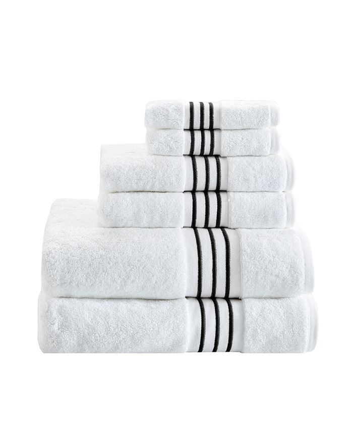 Madison Park Signature Elloy Embroidered Cotton 6Pc. Towel Set Macy's
