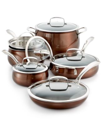 Belgique Stainless Steel 11-Pc. Cookware Set, Created for Macy's - Macy's