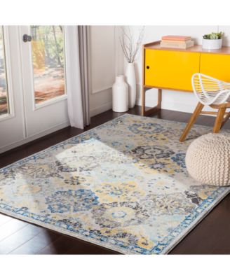 Harput HAP-1072 Dark Blue 3'11" x 5'7" Area Rug