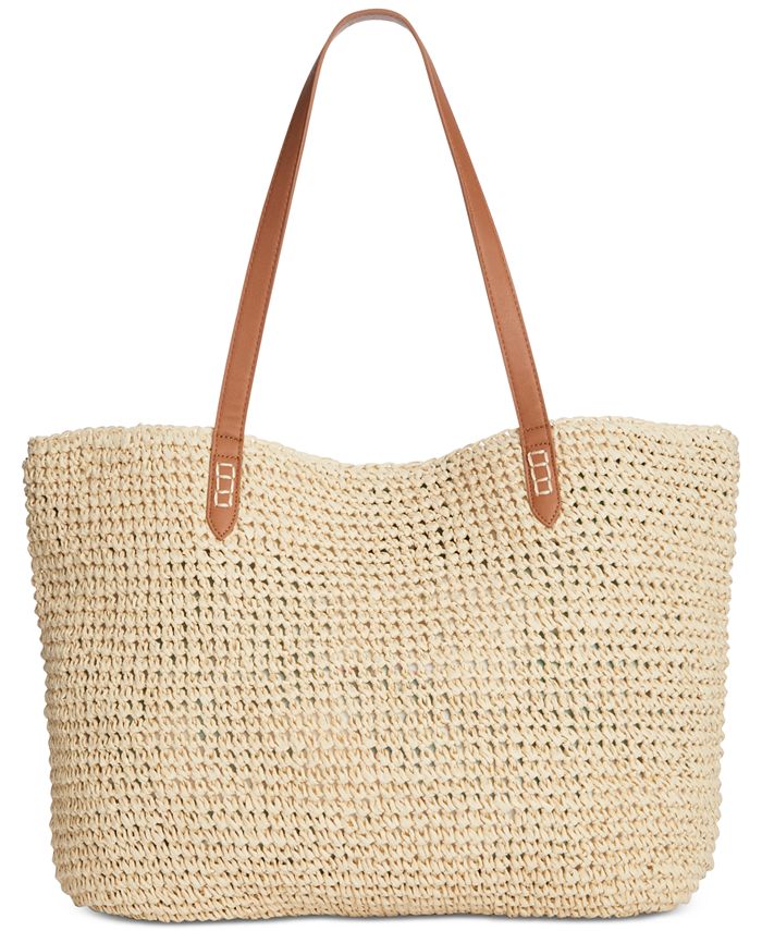 INC International Concepts INC Tropical Straw Tote, Created for Macy's Macy's