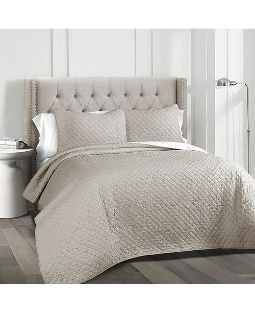 Lush Decor Ava Cotton 3 Piece Full Queen Quilt Set Reviews Quilts Bedspreads Bed Bath Macy S