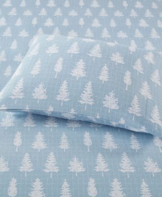 Novelty Printed Cotton Flannel 4-Pc. Sheet Set, Full