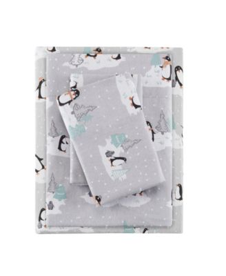 Madison Park Novelty Printed Cotton Flannel 4-Pc. Sheet Set, King